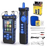 NOYAFA NF-8508 Tester per Cavi di Rete con Misuratore di Potenza Ottica, VFL e Localizzatore di Fili, Tester per Cavi Ethernet CAT5/CAT6, Rete RJ45 e PoE