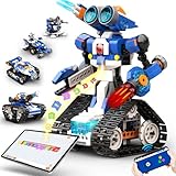 Apitor Robot J プログラミングロボットキット 子供のおもちゃ STEM教育ビルディングブロック 6-in-1リモコン玩具 小学生の初期教育 Scratch JR キッズのラジコン知育玩具 7歳以上 男の子女の子向け 子供の日、クリスマス/誕生日プレゼントに人気 入学祝いにも最適 8/9/10/11/12歳向け