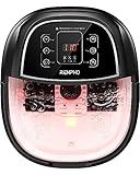RENPHO Foot Spa Bath Massager, Motorized Massage, Fast Heating, and Powerful Bubble Jets, Automatic Shiatsu Massaging Rollers, Pedicure for Tired Feet, Gifts for Women Men Mom Dad