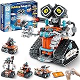 Sillbird STEM Technic Robot Building Toys for Kids Ages 8-13, 5 in1 APP Remote Controlled Robot, Rechargeable Robotics Set, Gift for Kids Boys Girls Ages 8 9 10 11 12+, 596 Pieces