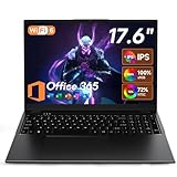 jumper 17.6 Inch Laptop with Office 365, N95 CPU,16GB RAM 1TB SSD+128GB Storage,100% sRGB FHD Display,Windows 11, Backlit Keyboard, WiFi-6,7000mAh, DC Fast-Charging,Laptops for Students and Business