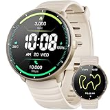 Parsonver Swimming Smart Watch, 5ATM Waterproof for Pool & Open Water, Built-in GPS & Compass, AMOLED Fitness Tracker with 100+ Sports Modes, Heart Rate & Sleep Monitor, AI Swim Analysis, French Grey