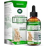 Cat Antibiotic for Infections, UTIs, Respiratory Moments, Cold, & Allergies | Antibiotics for Cats of All Ages & Breeds | Liquid Form | Natural Supplement with Chicken Flavor | 2 Oz