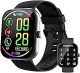 Smartwatch Uomo Donna, 1.96" Orologio Smartwatch con Effettua/Risposta Chiamate, 110+ Sportive Fitness Tracker con Cardiofrequenzimetro Sonno Contapassi, Impermeabil IP68 Smart Watch per Android /iOS