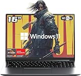 16 Inch AMD Gaming Laptop, FHD Screen Laptop with Ryzen 7 7735HS Processor up to 4.75GHz, 16GB RAM 512GB ROM Windows 11 Laptop Compute, HDMI, WiFi, Bluetooth, Type-C, Webcam, Backlit Keyboard