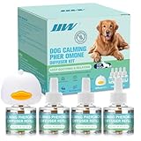 JJW Kit Diffusore di Feromoni Calmant i per Cani- 1 Diffusore + 4 Ricariche da 48ml | Riduce Ansia, Stress e Paura | Calmante per Temporali, Traffico, Nuovi Ambienti