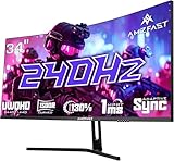 Amzfast Ecran Pc Gamer Incurvé 34 Pouces, 240Hz, UWQHD 3440x1440 (21:9), 1 ms MPRT, Eyes Care, sRGB 130%, Adaptive Sync, HDR, HDMI 2.1 * 2, DP 1.4 * 2, VESA 75x75, PIP/PBP, AMZG34C5QPro