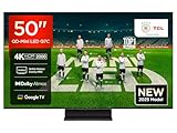 TCL 50Q7C QLED Mini LED Fernseher, 50 Zoll, 4K HDR Premium, Dolby Vision IQ & Atmos, Smart TV mit Google TV, Onkyo 2.0 Sound, 144Hz VRR, AMD FreeSync Premium Pro, HDMI 2.1, AirPlay 2