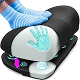 Everlasting Comfort Memory Foam Foot Rest Under Desk at Work with Pressure Point Nodes - Ergonomic Footrest for Home and Office Accessory for Foot Support Gaming Accessories, Non Slip, Washable Cover