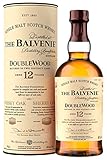 THE BALVENIE - DoubleWood 12 Year Old Single Malt Scotch Whisky - Matured In Two Distinctive Oak Cask - Complex, Yet Rich & Smooth - Vanilla Spiciness & Honeyed Depth - Award-Winning - 40% ABV - 70 cl