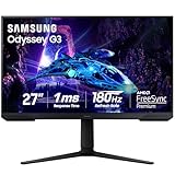 Samsung 27 inch Odyssey G3 Gaming Monitor FHD 180 Hz Refresh Rate (LS27DG302ENXZA) -[Canada Version]