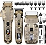 Scttomon Barba Trimmer Kit Capelli Clipper Set Capelli Trimmer Elettrico Foil Rasoio Rasoio per Uomini Taglio Capelli Naso Corpo Trimmer