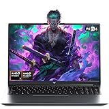 Tivique Gaming Laptop,Ryzen 7 H255,Bis zu 4,9 GHz,16GB Ram DDR5 4800MHz 512GB SSD,16 Zoll FHD Display Laptops,Gaming Notebook mit beleuchteter Tastatur,WiFi-6,Metallgehäuse