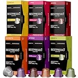 Bestpresso Coffee for Nespresso Original Machine 120 pods Certified Genuine Espresso Variety Pack Pods Compatible with Nespresso Original