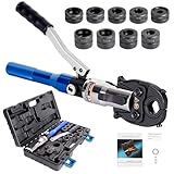 AMZCNC Pince à sertir professionnelle avec contour en V et TH - Pour tube en cuivre, tube en acier inoxydable, tuyaux en acier inoxydable et tuyaux composites V12 V15 V18 V22 V28 TH16 TH20 TH26 TH32