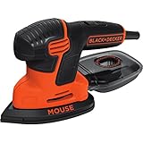 BLACK+DECKER Next Generation Mouse Sander with Kit Box and 9 Accessories, 120W, KA2500K-GB