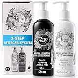 Tattoo Care Tattoo Aftercare Kit - Cream and Soap for Healing, Protecting and Brightening New and Old Tattoos - Cruelty-Free (KIT 6.7 fl OZ each)