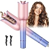 Moerae Lockenstab Automatisch, Negativ-Ion Automatischer Lockenstab für Lange Haare mit Hitzeschutz, 3 Temperaturstufen 160-220℃, Intelligenter Automatic Curling Iron für Große Locken 23 mm