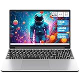 jumper 15.6 inch Laptop with Office 365, HD Display Laptops, 12GB RAM 640GB (512G SSD+128G eMMc) Notebook, 5000mAh Battery, 5205U Processor, Keyboard Film UK, Suitable for Business and Students