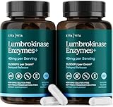 Potent Lumbrokinase Supplement (120 Servings) 40mg/Serving (Max Activity - 800,000 Units) - Lumbrokinase Enzymes Capsules for Energy Support, Digestion, Cognition & Gut Health - Similar to Nattokinase