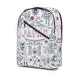 [SEEKJOYS] バックパック 日本の伝統的なシンボル ラップトップ リュックサック 男女兼用 個性的なパターンリ 軽量 出勤する アウトドア旅行 キャンプ 学校に行 ビジネスリュック PCバック