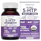 Organic 5-HTP - 200 mg | 99% 5HTP Concentration, Plus Cofactor Vitamin B6 & Lion’s Mane | Water Extracted from Organic Griffonia Seeds | Supports Mood, Cognition & Sleep (60 Capsules | 30 Servings)