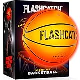 FlashCatch Light Up Basketball - Glow in The Dark - Sports Gear Accessories Gifts for Boys 8-15+ Year Old - Kids Teens Gift Birthday Ideas - Teen Boy Toys Ages 8 9 10 11 12 13 14 15 Outdoor Teenager