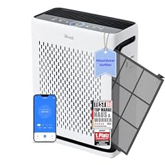 Levoit Luftreiniger Allergiker, waschbarer Vorfilter, bis zu 52㎡, Mondweiß