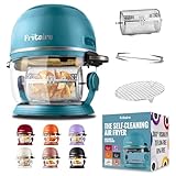 Non Toxic Air Fryer™ 9-in-1 Functions - Glass AirFryer 5 Quart w/ 360 Visibility, Self-Cleaning, 400F Vortex Air Fryer for Even Cooking, BPA-Free Teflon Free, Rotisserie, Roast, Bake, Sage