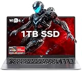 KAIGERR Light Gaming Laptop, 1TB NVMe SSD 16GB RAM Laptop Computer with AMD Ryzen 7 5825U(8C/16T, Up to 4.5GHz), 15.6inch Windows 11 Laptop, Radeon RX Vega 8 Graphics,WiFi 6 for Creative & Business