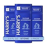 Harry's Extra-Strength Antiperspirant Deodorant, Sweat & Odor Control Antiperspirant for Men, Stone, 2.5 oz Pack of 3