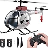 SIMREX RC Helicopter,Remote Control Helicopter Toy for Kids & Beginners, Altitude Hold, 2 Speeds,2 Batteries, Gift for Kids Boys Girls