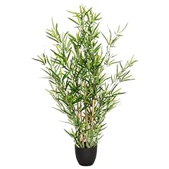 Set De 4 Plantas Artificiales En Maceta Negra - Decoración De Interior Fácil De Cuidar
